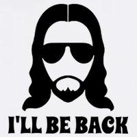 Funny Christian Jesus I'll Be Back Cooling Performance Crew T-Shirt