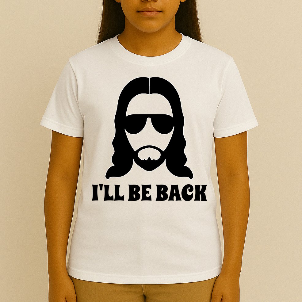 Funny Christian Jesus I'll Be Back T-Shirt