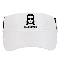 Funny Christian Jesus I'll Be Back Adult Drive Performance Visor