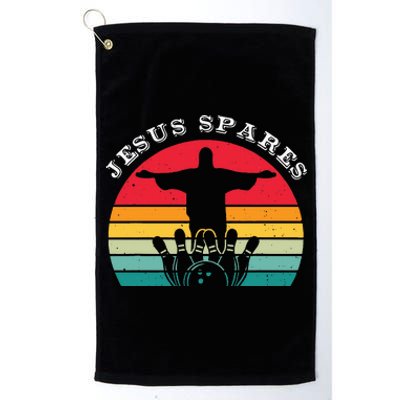 Funny Christian Jesus Spares Bowling Platinum Collection Golf Towel