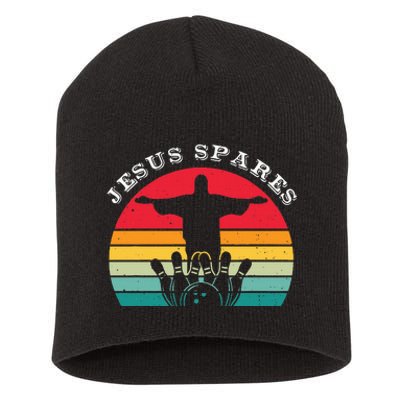 Funny Christian Jesus Spares Bowling Short Acrylic Beanie