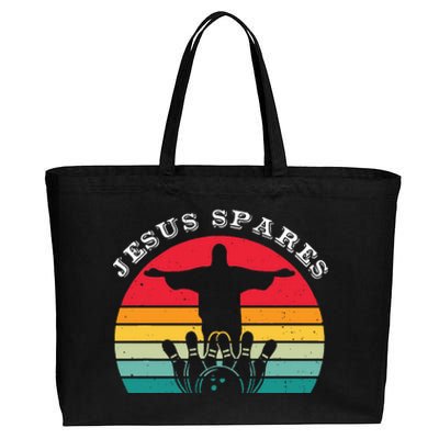 Funny Christian Jesus Spares Bowling Cotton Canvas Jumbo Tote