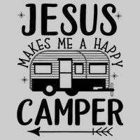 Funny Christian Jesus Makes Me A Happy Camper Tie-Dye T-Shirt