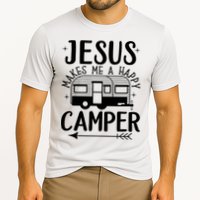 Funny Christian Jesus Makes Me A Happy Camper Performance Shirt