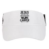 Funny Christian Jesus Makes Me A Happy Camper Adult Drive Performance Visor