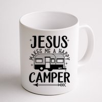 Funny Christian Jesus Makes Me A Happy Camper Mug