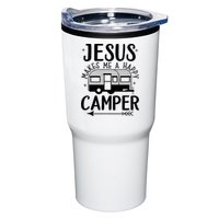 Funny Christian Jesus Makes Me A Happy Camper Tumbler