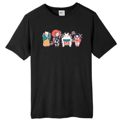 Funny Cute Japanese Cat Neko Family Tall Fusion ChromaSoft Performance T-Shirt