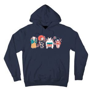 Funny Cute Japanese Cat Neko Family Tall Hoodie