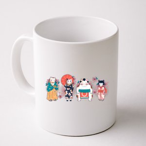 Funny Cute Japanese Cat Neko Family Coffee Mug