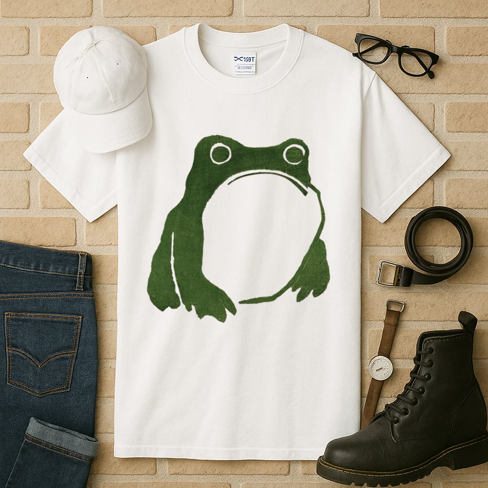 Funny Cute Japanese Frog Toad Tall T-Shirt