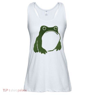Funny Cute Japanese Frog Toad Ladies Essential Flowy Tank