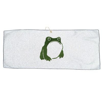 Funny Cute Japanese Frog Toad Large Microfiber Waffle Golf Towel