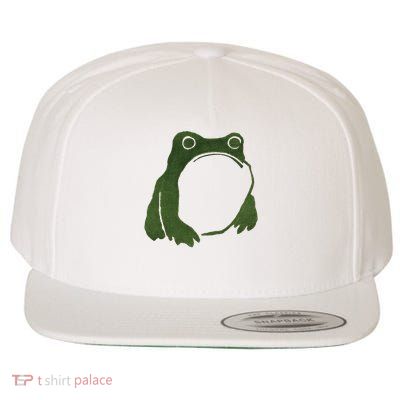 Funny Cute Japanese Frog Toad Wool Snapback Cap