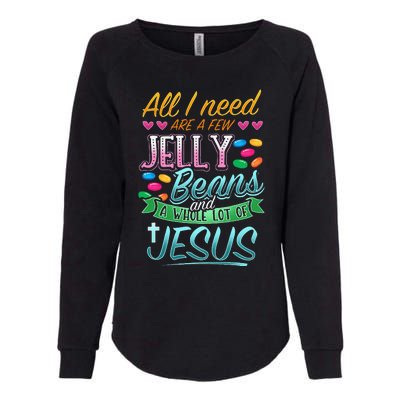 Fun Christian Jelly Bean Candy Lover Easter Jesus Saying Womens California Wash Sweatshirt