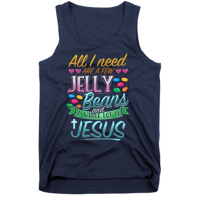 Fun Christian Jelly Bean Candy Lover Easter Jesus Saying Tank Top