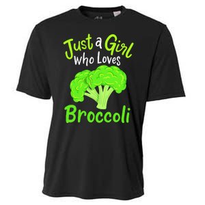 Fun Cute Just A Girl Who Loves Broccoli Cooling Performance Crew T-Shirt