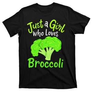 Fun Cute Just A Girl Who Loves Broccoli T-Shirt