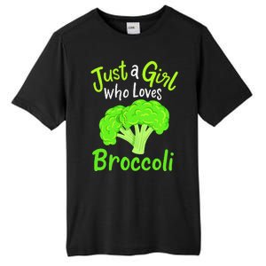 Fun Cute Just A Girl Who Loves Broccoli Tall Fusion ChromaSoft Performance T-Shirt