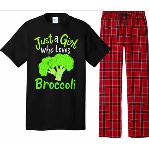 Fun Cute Just A Girl Who Loves Broccoli Pajama Set