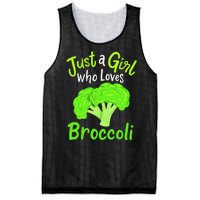 Fun Cute Just A Girl Who Loves Broccoli Mesh Reversible Basketball Jersey Tank