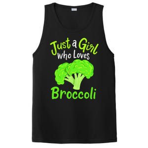 Fun Cute Just A Girl Who Loves Broccoli PosiCharge Competitor Tank