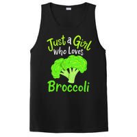 Fun Cute Just A Girl Who Loves Broccoli PosiCharge Competitor Tank