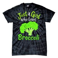 Fun Cute Just A Girl Who Loves Broccoli Tie-Dye T-Shirt