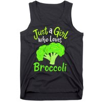 Fun Cute Just A Girl Who Loves Broccoli Tank Top