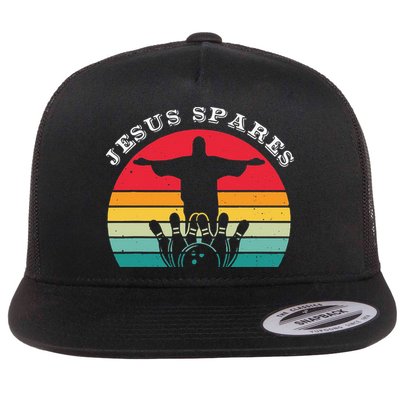 Funny Christian Jesus Spares Bowling Flatbill Hat