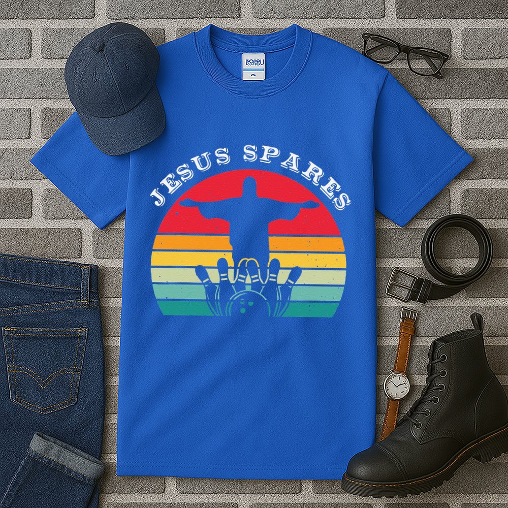 Funny Christian Jesus Spares Bowling Tall T-Shirt