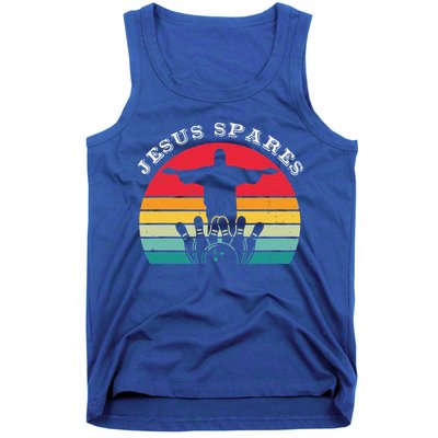 Funny Christian Jesus Spares Bowling Tank Top
