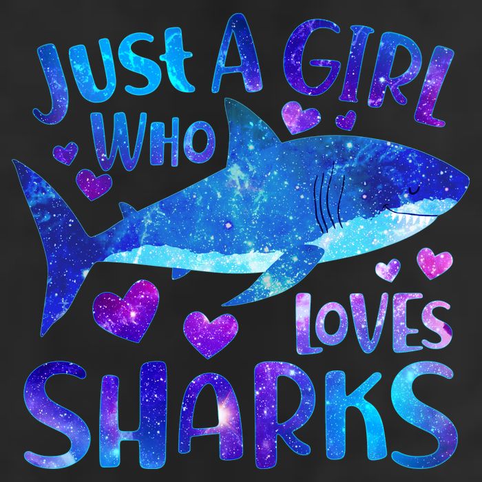 Funny Cute Just A Girl Who Loves Sharks 7 Panel Mesh Trucker Snapback Hat