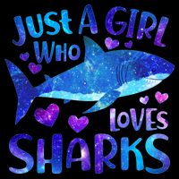 Funny Cute Just A Girl Who Loves Sharks Doggie Tank
