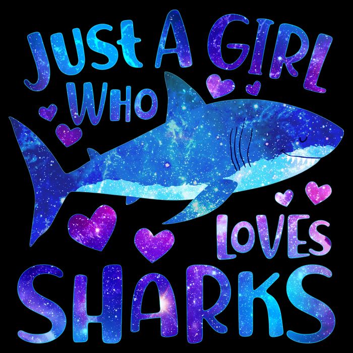 Funny Cute Just A Girl Who Loves Sharks Doggie Tank