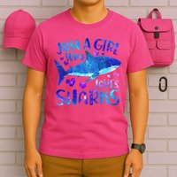 Funny Cute Just A Girl Who Loves Sharks T-Shirt