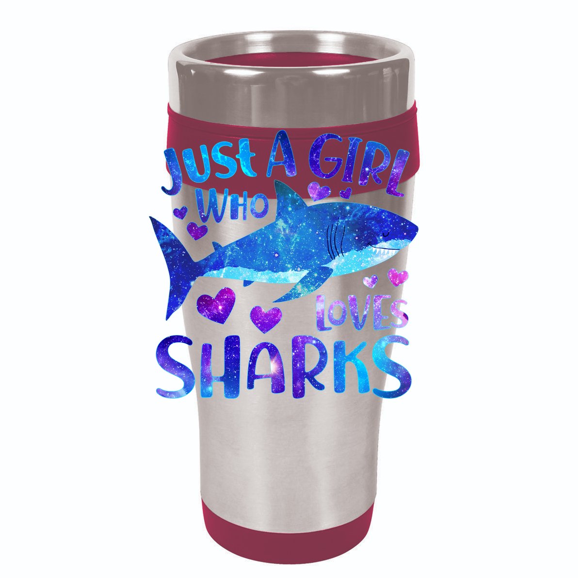 Funny Cute Just A Girl Who Loves Sharks Kids Tie-Dye T-Shirt