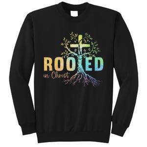 Faith Christian Jesus Lovers Rooted In Christ Sweatshirt