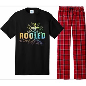 Faith Christian Jesus Lovers Rooted In Christ Pajama Set