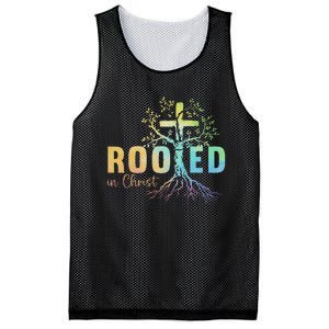 Faith Christian Jesus Lovers Rooted In Christ Mesh Reversible Basketball Jersey Tank