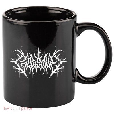 Funny Cross Jesus God Is Love Death Metal Design 11oz C Handle Ceramic Mug
