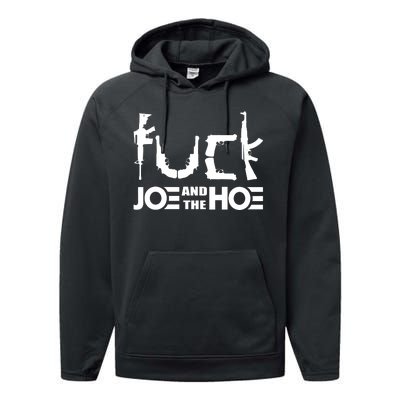 FCK Biden Joe And The Hoe Guns Control Performance Fleece Hoodie