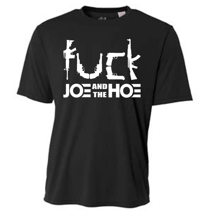 FCK Biden Joe And The Hoe Guns Control Cooling Performance Crew T-Shirt