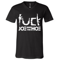 FCK Biden Joe And The Hoe Guns Control V-Neck T-Shirt