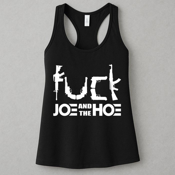 FCK Biden Joe And The Hoe Guns Control Womens Tank Top