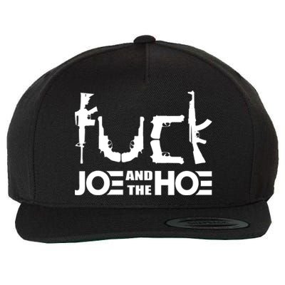 FCK Biden Joe And The Hoe Guns Control Wool Snapback Cap