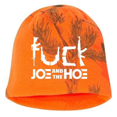 FCK Biden Joe And The Hoe Guns Control Kati - Camo Knit Beanie