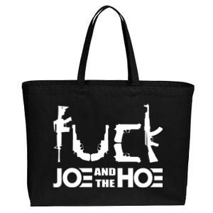 FCK Biden Joe And The Hoe Guns Control Cotton Canvas Jumbo Tote