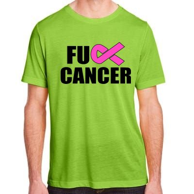 F*ck Breast Cancer Fight Logo Adult ChromaSoft Performance T-Shirt