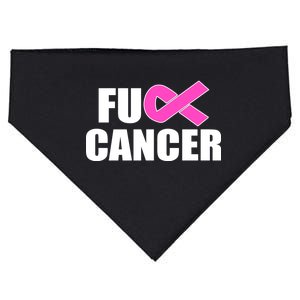 F*ck Breast Cancer Fight Logo USA-Made Doggie Bandana